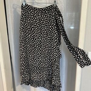 MAEVE CHIC WRAP SKIRT SKIRT with Ruffle Edge SZ: L